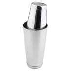 image of TableCraft Products 12807 - 18 oz 2-Piece Tin on Tin Cocktail Shaker, 200 Series Stainless Steel