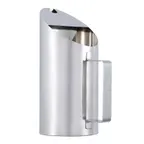 image of TableCraft 12812 - Metal Water Pitcher, Stainless Steel, Mirror Ice Guard, 4.5"x3"x7.25", 10-31 oz
