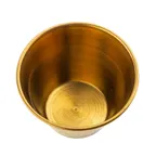 image of TableCraft 12824 - 4 oz Stainless Steel Ramekin, Gold PVD, 2-7/8" Dia. x 1-7/8" H.