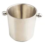 image of TableCraft Products 12932 Wine Bucket Cooler, 4½ Qt Steel Brushed, 11" x 8¼" x 8½" with Knobs