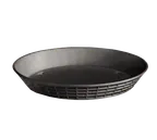 image of TableCraft 137512BK - 12" Black Round Plastic Basket, 150°F, Dishwasher, NSF, Made in USA