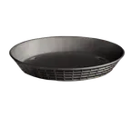image of TableCraft 13759BK Fast Food Basket – 9" Round, 1-1/4" H, Black Polypropylene, 150°F, Dishwasher Safe