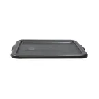 image of TableCraft Products 1531B Bus Box Cover, 21-3/4" x 16" x 1" Black Polypropylene Tote Box Cover, Dishwasher Safe, NSF Certified (Fits Models 1529 & 1537)