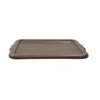 image of TableCraft Products 1531BR Bus Box Cover, 21-3/4" x 16" x 1" High-Density Polypropylene Brown Tote Box Cover, NSF Certified, Dishwasher Safe, Made in USA (Fits 1529 & 1537)
