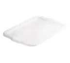 image of TableCraft Products 1531N - White Polypropylene Food Storage Cover, Fits 15" x 21" Containers