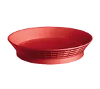 image of TableCraft 157510R Red 10-1/2" Round Platter Basket, Polypropylene, 2" Height, NSF, USA