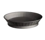 image of TableCraft Products 157512BK - 12" Round Platter Basket, Black Polypropylene, 150°F, NSF USA