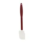 image of TableCraft 1864 - 16-1/4" High Heat Silicone Spatula, Red Nylon Handle, BPA Free, Dishwasher Safe