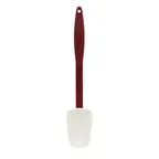 image of TableCraft Products 1867 - Red Silicone Spoonula, 16-3/8" 500°F Heat Resistant, BPA‑Free Nylon Handle