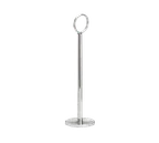 image of TableCraft 1908 Menu Card Holder/Number Stand, 10-12" Height, 1-4" Width, Chrome Plated Base