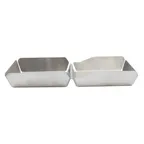 image of TableCraft Products 20003 - Stainless Steel Serving Dish, 11 5/8" x 6 1/4" x 1 1/2", 12‑oz Compartments