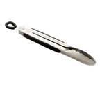 image of TableCraft Products 2009 Utility Tongs, 9", Ergonomic, Non-Slip Grip, Stainless Steel, Black