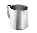 image of TableCraft Products 2014 Frothing Cup Creamer, 14-19 oz, Stainless Steel Finish, Dishwasher Safe