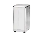 image of TableCraft Products 221 Counter Napkin Dispenser, 4‑5/8" x 3‑7/8" x 7‑1/2" Stainless Steel Hand Wash