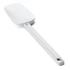 image of TableCraft 2514 White 13-1/2" Rubber Blade Spatula, Heat Resistant to 140°F/60°C, Dishwasher Safe