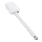 image of TableCraft Products 2516 Spatula, 16-1/2" Rubber Blade, White Handle, Heat‑Resistant 140°F, BPA‑Free