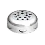 image of TableCraft 260TCH - Perforated Silver Plastic Cheese Shaker Top, Chrome Plated, Fits Glass Shakers