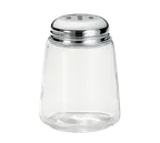 image of TableCraft 262 Cheese & Spice Shaker – 8oz Glass, Dishwasher Safe, Chrome Slotted Top, Metal Lid