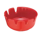 image of TableCraft Products 265R-1 Classic Deepwell Ashtray, 4" Red Melamine, Dishwasher Safe