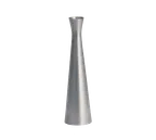 image of TableCraft Products 267 Metal Bud Vase, 6½" Height 7", Zinc Alloy Brushed Finish, Hand Wash Only