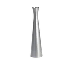 image of TableCraft Products 268 Metal Bud Vase, 7‑3/4" Height, Brushed Zinc Alloy Metal, Hand Wash Only