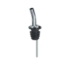 image of TableCraft 320A Free Flow Liquor Pourer, 1.1875 x 1.1875 x 4.625, Chrome Plated, Silver Spout, Without Collar
