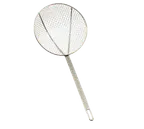 image of TableCraft Products 3306 Skimmer, 6" dia. bowl, 19"L, Nickel Plated, Round Square Mesh