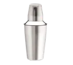 image of TableCraft Products 377 - 28oz Stainless Steel 3-Piece Cocktail Shaker Set Strainer & Cap - 3/Set