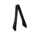 image of TableCraft Products 39101 Serving Tongs, 9" Black Steel & Silicone, Heat Safe 400°F, Dishwasher Safe
