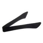 image of TableCraft Products 39102 - 12" Black Stainless Steel Silicone Serving Tongs, Heat-Safe 400°F