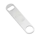 image of TableCraft Products 396 Pocket Bottle Opener, 7" Flat, Stainless Steel