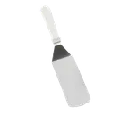 image of TableCraft 4100W Stainless Steel Turner - 15" OAL, 7" Rounded Blade, ABS Handle, Dishwasher Safe