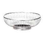 image of TableCraft 4170 - 8-1/4" Dia. Round Chrome-Plated Food Serving Basket, Hand Wash Only, Boxed