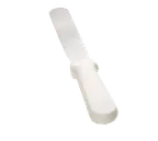 image of TableCraft Products 4206 Icing Spatula, 6" Stainless Steel Blade, White ABS Handle, Dishwasher Safe