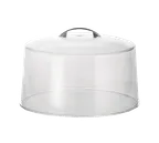 image of TableCraft Products 422 Cake Cover, 12" dia. x 7"H, Styrene, Metal Handle, Made in USA