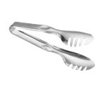 image of TableCraft Products 4401 Spaghetti Tongs, 8-3/4" Stainless Steel, Dishwasher Safe, 8" Length