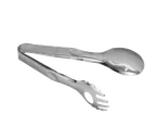 image of TableCraft Products 4402 - 8-3/4" Stainless Steel Serving Tongs, Dishwasher Safe, 8-9" Length