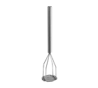 image of TableCraft Products 4424 Potato Masher, 24-3/4" O.A., 5" Round Face, Stainless Steel Handle, Dishwasher Safe