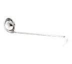 image of TableCraft Products 4702 Ladle, 2‑5 oz, 12" Handle, One‑Piece Stainless Steel, Dishwasher Safe