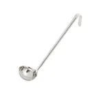 image of TableCraft Products 4704 - 4 oz. Stainless Steel One-Piece Ladle, Built-in Hook, Dishwasher Safe