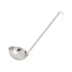 image of TableCraft Products 4712 - 12 oz Stainless Steel Ladle, 15-1/2" Overall, 12" Handle, 1-Piece, 9-15 oz