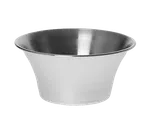 image of TableCraft 5063 - 4 oz Stainless Steel Ramekin & Sauce Cup, Flared Design, Dishwasher Safe