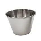 image of TableCraft 5071 - 3 oz Stainless Steel Sauce Cup, Dishwasher Safe, Ramekin Style