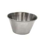 image of TableCraft Products 5073 - 6 Oz Stainless Steel Sauce Cup, Dishwasher Safe, Ramekin, Metal Accessory
