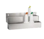 image of TableCraft Products 5242 - Double Stainless Speed Rail, 42" Length, 22 Bottle, Keyhole Mount