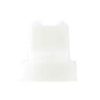 image of TableCraft Products 53TC2 - Clear Wide‑Mouth 53mm Double‑Tip Squeeze Bottle Top, Clear/White