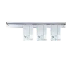 image of TableCraft Products 5560 Cash & Carry Order Rack, 60" x 1" x 2-1/4", Aluminum, Glass Marble Slide
