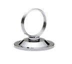 image of TableCraft Products 596 Menu Card Holder – 3" Clip, Heavy Nickel Plated Metal, Hand Wash Only
