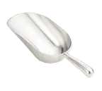 image of TableCraft Products 612 Ice Scoop – 12 oz. Round Bottom Bar, Aluminum, Hand Wash Only