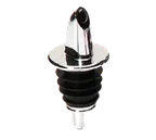 image of TableCraft 670 Liquor Pourer – 12‑Pack Free‑Flow Chrome Spout, BPA‑Free Plastic, Silver Finish, No Collar, Hand Wash Only